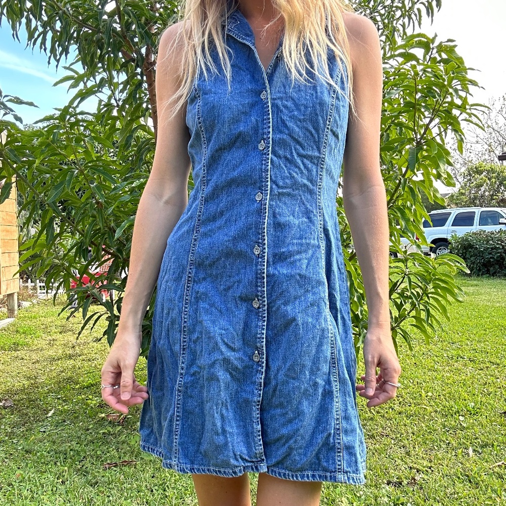 Vintage Calvin Klein Denim mini dress